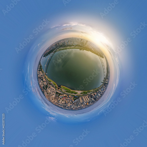 Spherical panorama of Zhuzhou, China