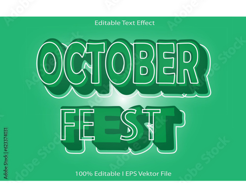 October Fest Editable Text Effect