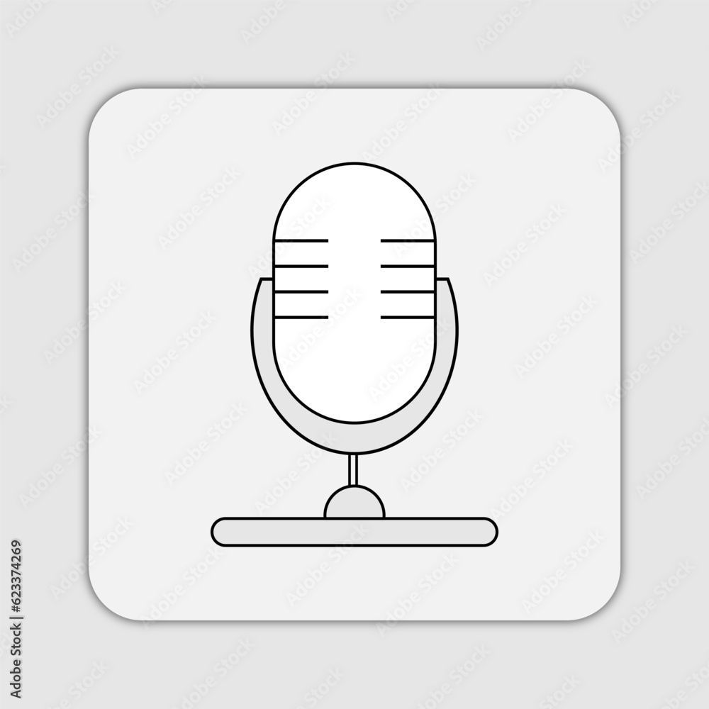 Microphone icon design vector Microphone icon design vector
