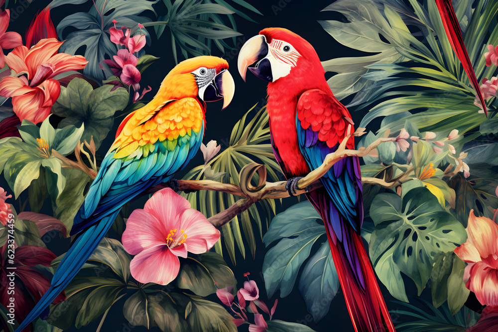 Wings of Paradise: Parrots in the Tropical Rainforest