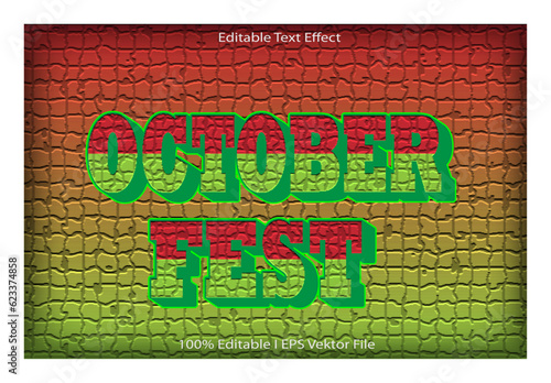 October Fest Editable Text Effect