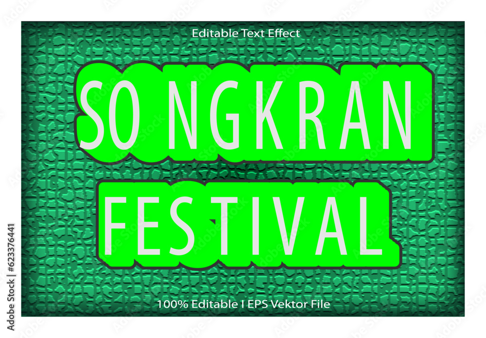 festival Editable Text Effect