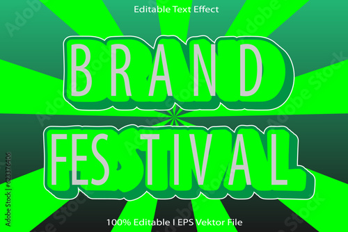 Brand Festival Editable Text Effect
