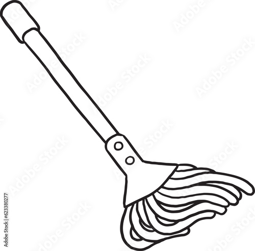 mop cartoon doodle kawaii anime coloring page cute illustration drawing clip art character chibi manga comic