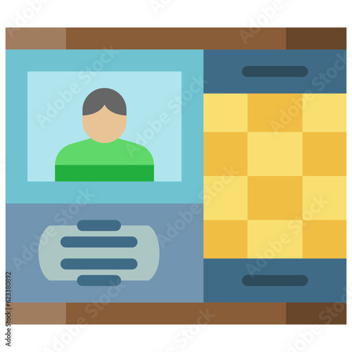 intercom flat icon