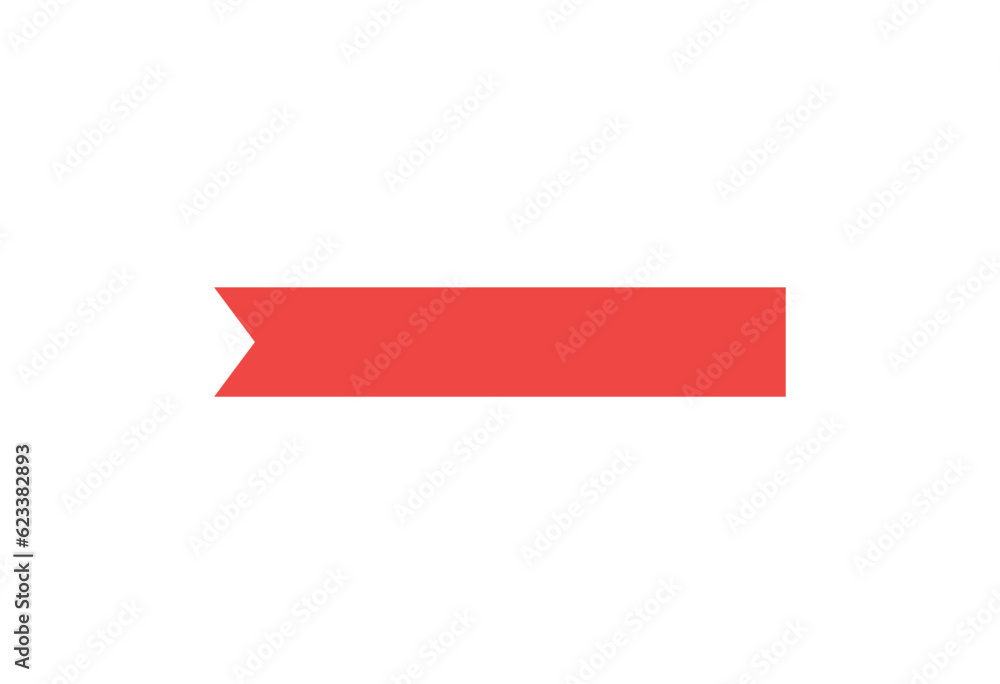Red ribbons. Promotion flags collection. Vector flat labels Red ribbons. Promotion flags collection. Vector flat labels