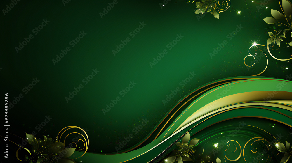 Green Abstract Luxury background. Generative AI. Green Abstract Luxury background. Generative AI.