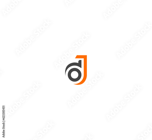 Alphabet letters monogram icon logo DJ, JD, OJ, JO, JDO, ODJ, DJO.