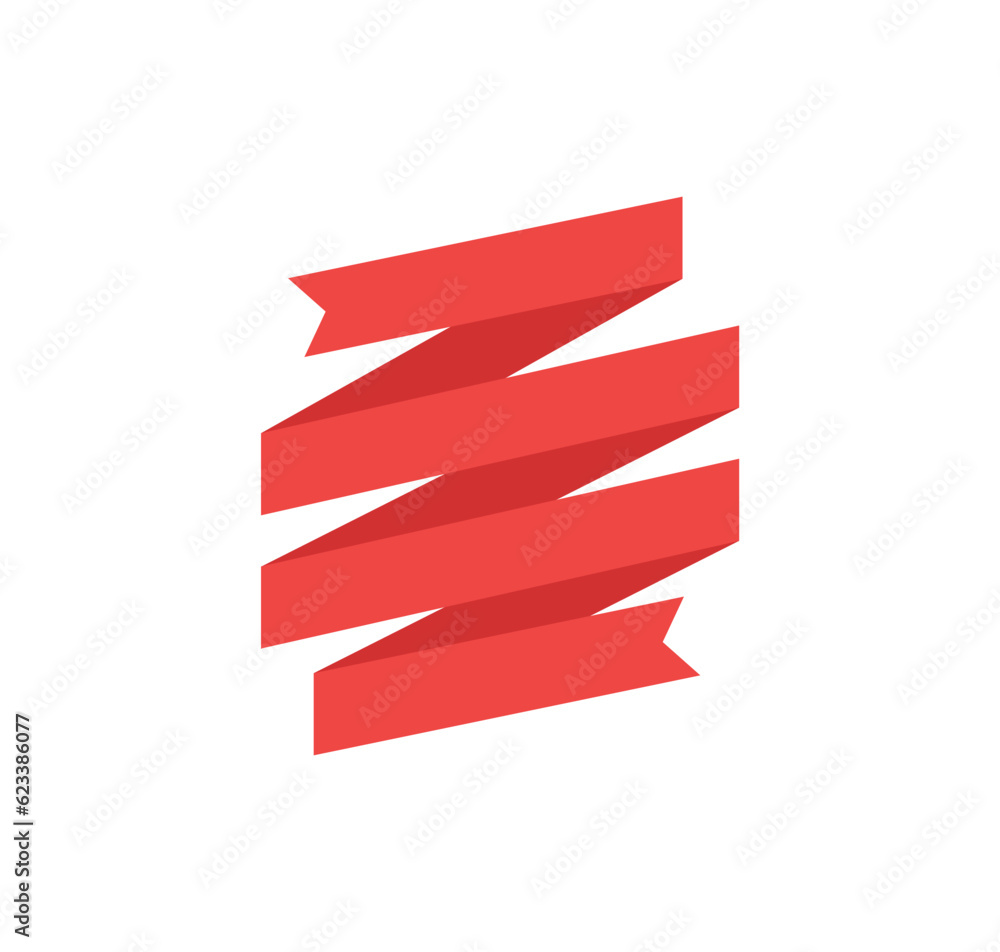 Red ribbons. Promotion flags collection. Vector flat labels Red ribbons. Promotion flags collection. Vector flat labels