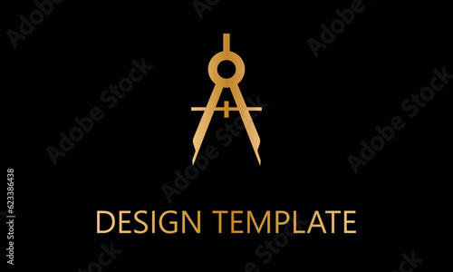 geometry diveder vector logo template