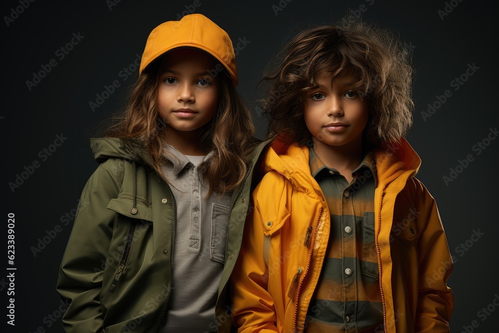 Fototapeta premium Gender-Neutral Children's Clothing - Fashion Trend
