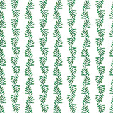 Watercolor hand drawn green leaves seamless pattern. Illustration of natural plant elements isolated on white background. Can be used for fabric, textile, backgrounds.