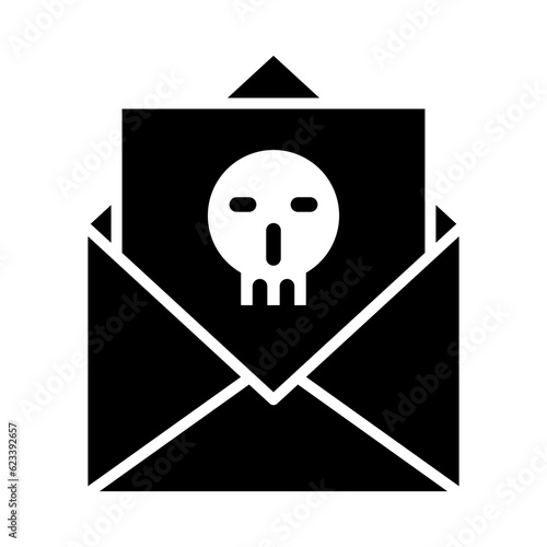 Police Badge Glyph Icon Design
