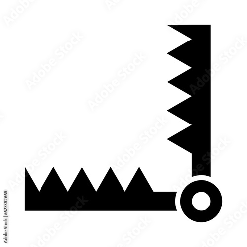 Police Badge Glyph Icon Design