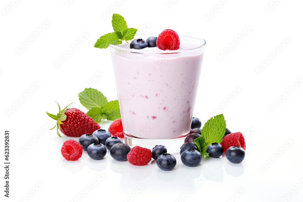 Smoothie made of berries and yogurt Smoothie made of berries and yogurt