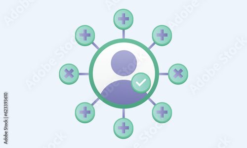 HR planning icon. Trendy modern flat vector hr planning icon.Vector Design Illustration.