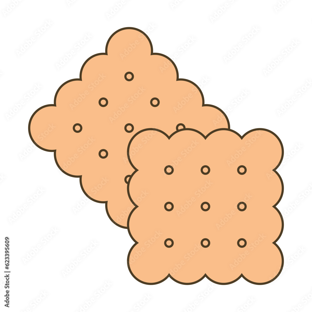 Vector icon, cookie set sticker, for design, printing on clothes, packaging