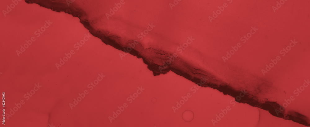 Obraz premium Grungy Blood Background. Red Fluid Banner. Horror