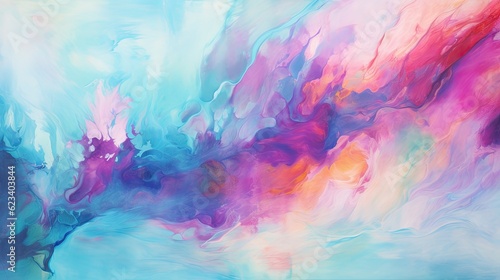 Abstract art inspired by the vibrant colors of the sky  generative ai