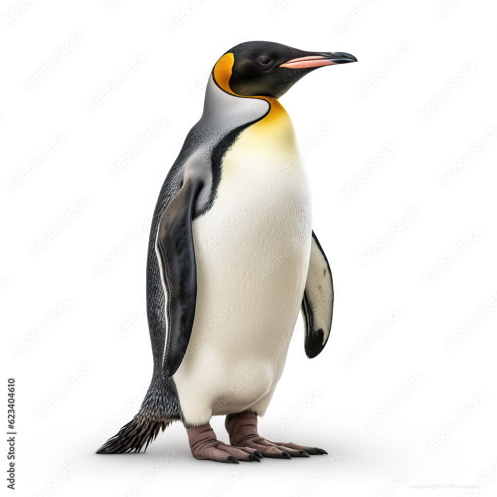 Fototapeta premium penguin isolated white background Created with GenAI Software