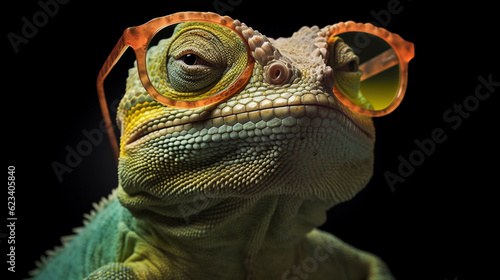 Reptile with glasses