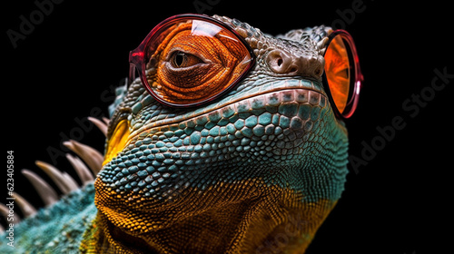 Reptile with glasses