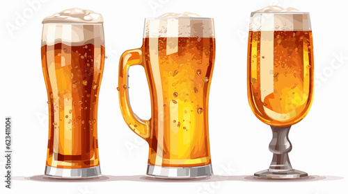 Refreshing Delight Exquisite Beer Glass Banner Capturing the Essence of Craft Brews