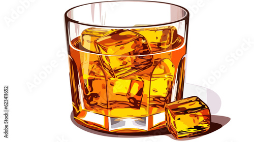 Sophisticated Elegance Exquisite Whisky Glass Banner Displaying the Art of Fine Spirits 