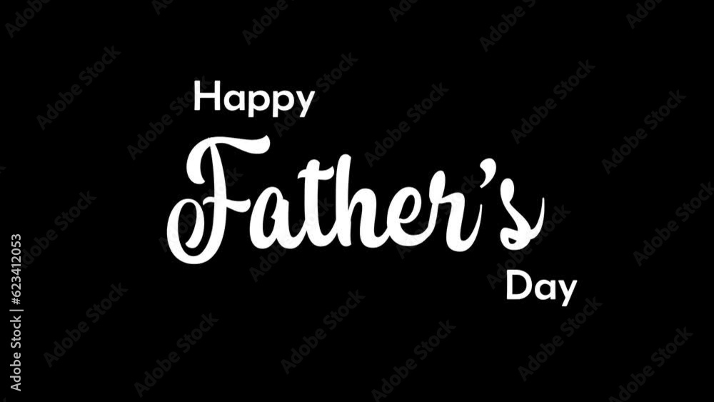 Happy Father's Day Handwritten Animated Text. With Good Particle Effect Great for Father's Day Celebrations Around the World. Happy Father's Day Handwritten Animated Text. With Good Particle Effect Great for Father's Day Celebrations Around the World.