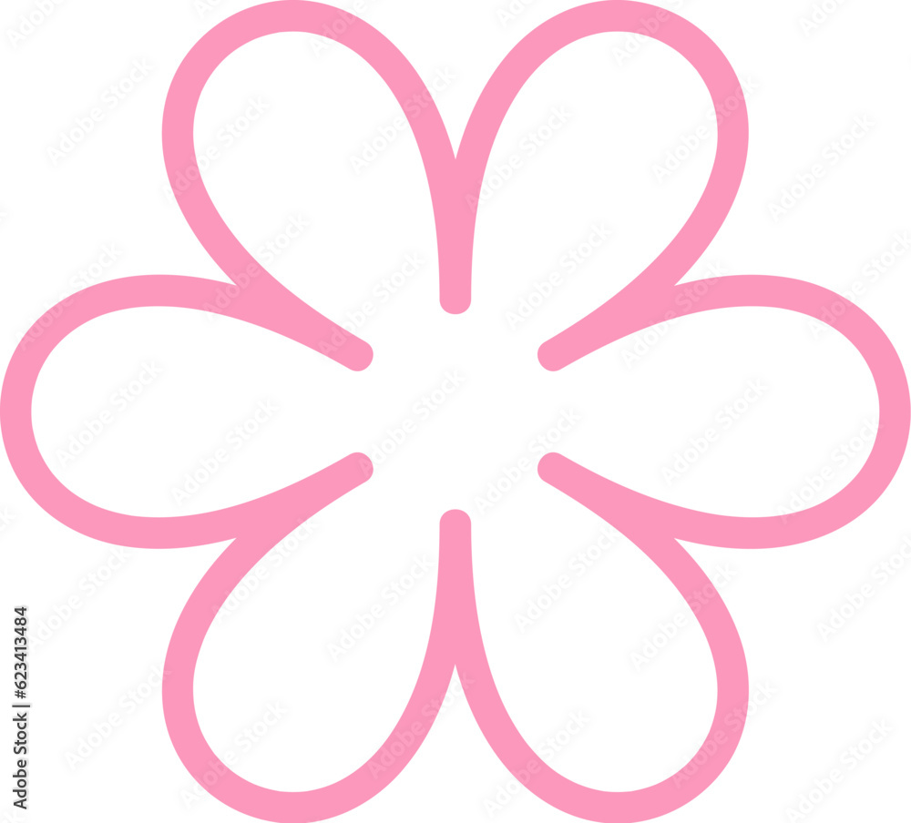 Lined Flower Icon