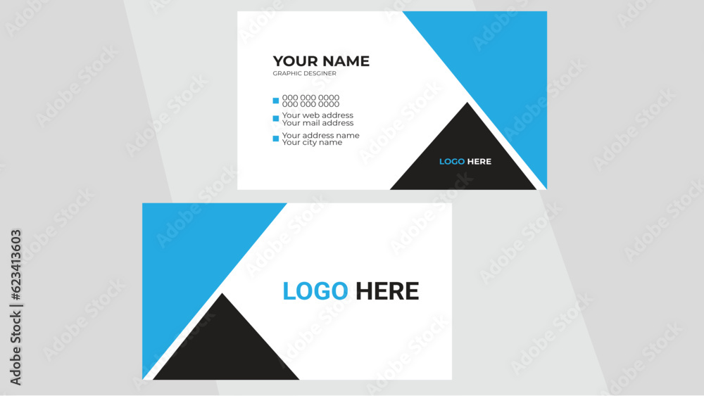 Clean professional business card template, visiting card, business card template.simple business card design. Clean professional business card template, visiting card, business card template.simple business card design.