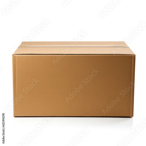 cardboard box isolated on white © Nate
