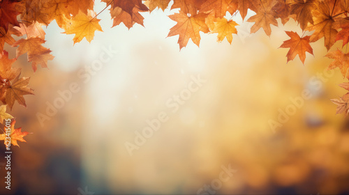 Nature s Canvas  Showcase Your Product in the Beauty of Autumn with a Maple Leaf Frame
