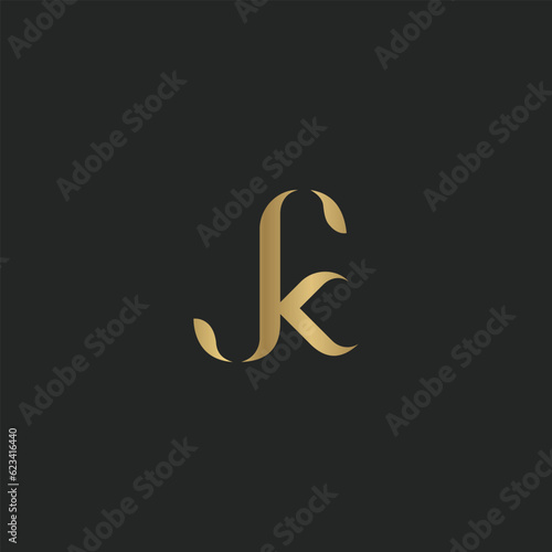 KS, SK, K AND S Abstract initial monogram letter alphabet logo design