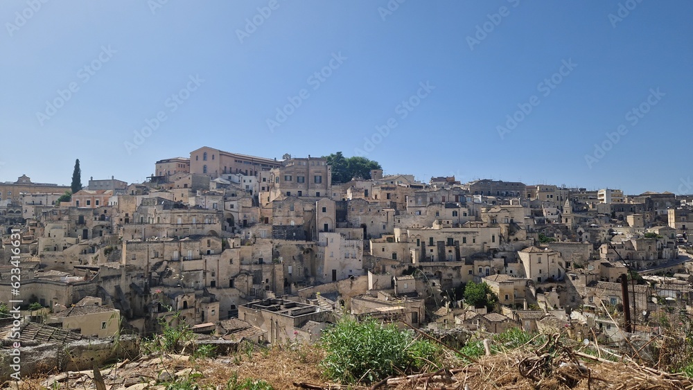 View of the city Matera 