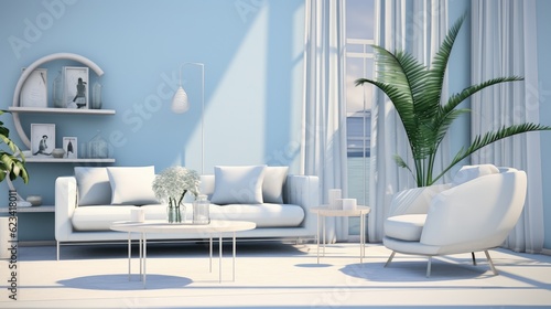 Soft blue hues in the background, enhancing modern aesthetics, generative ai