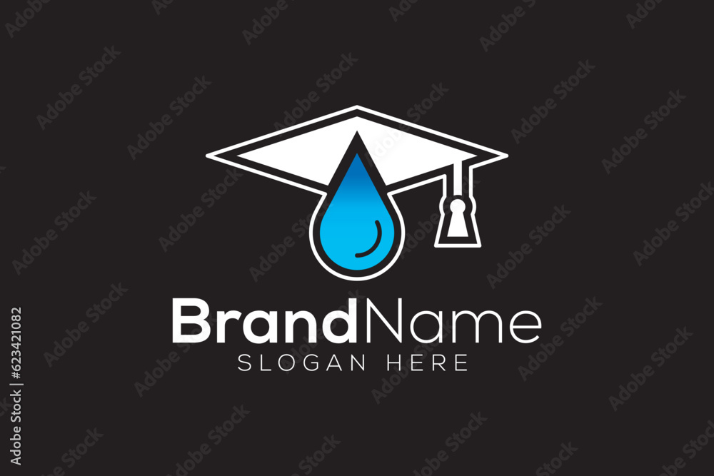 Water Drop grad Logo design vector template Water Drop grad Logo design vector template