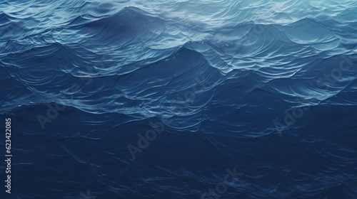 Dark ocean waves. Generative AI