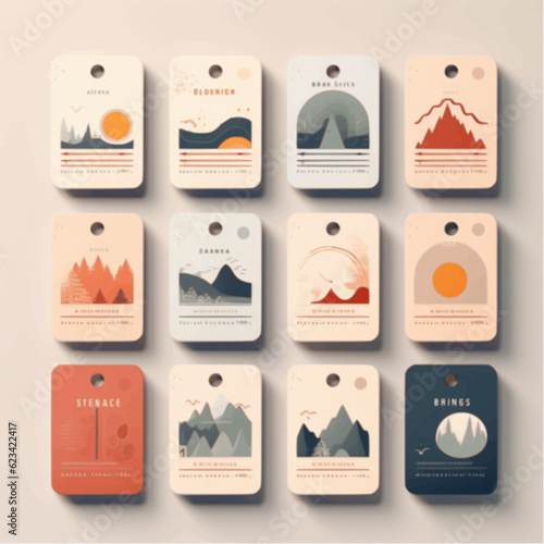 a versatile set of tags in a vector format