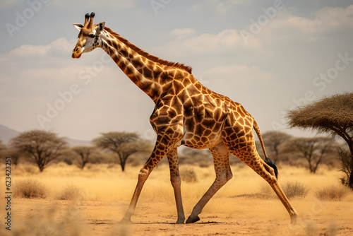 giraffe in the savannah