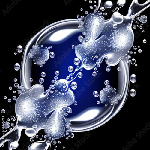christmas snowflake on blue