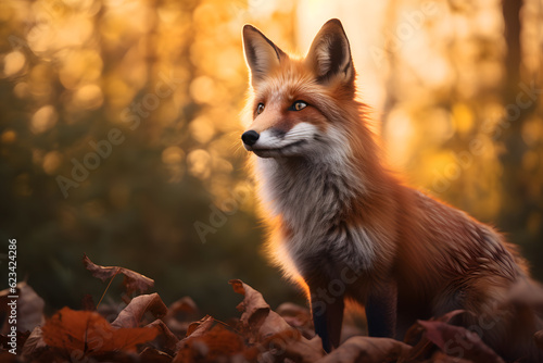 red fox in the wild