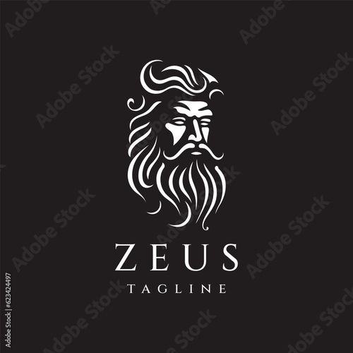 Obraz na plátně Zeus logo design vector illustration