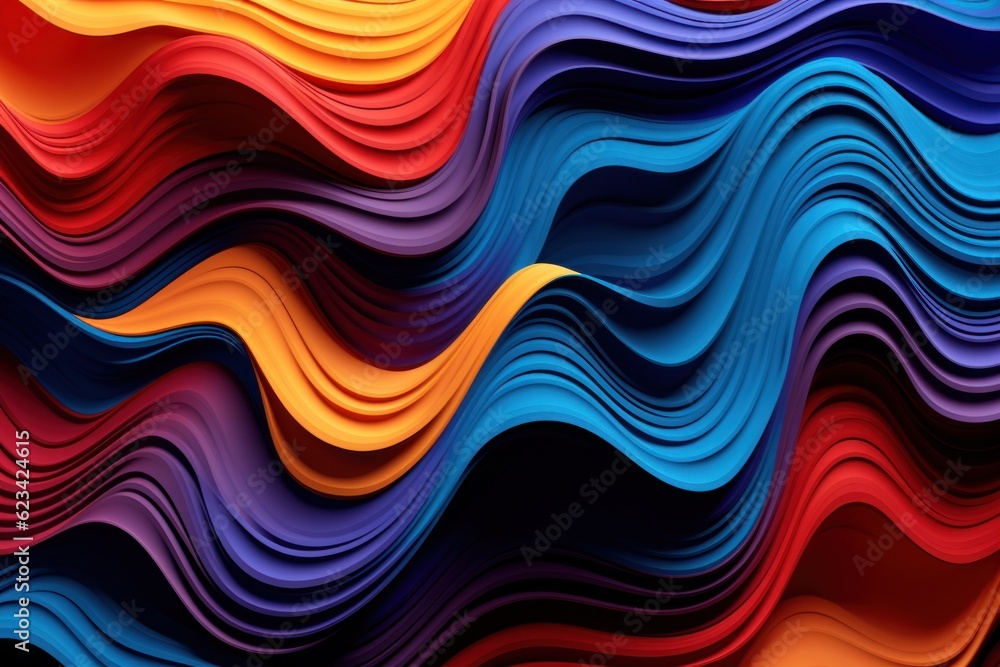 Abstraction In the style of wavy lines and organic shapes. AI generated Abstraction In the style of wavy lines and organic shapes. AI generated