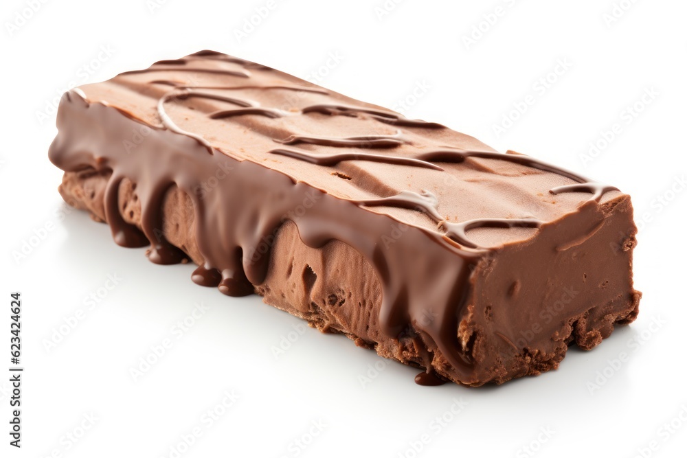Chocolate Ice Cream isolated on white background. AI generated Chocolate Ice Cream isolated on white background. AI generated