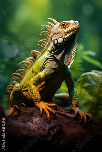 Iguana lizard in nature