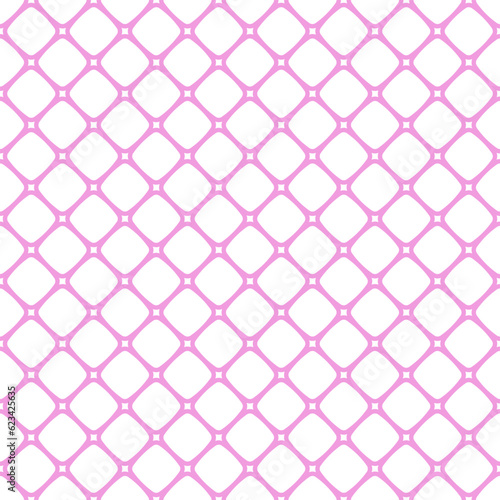 Pink seamless pattern with squares. Checkered tile pattern, pink and white wallpaper background.