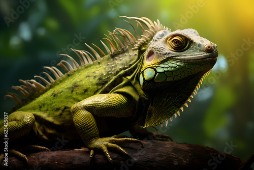 Iguana lizard in nature