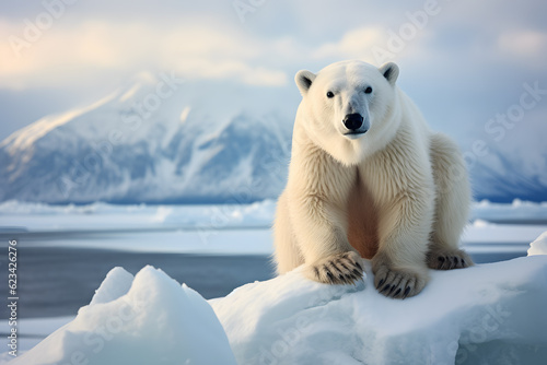 polar bear in the Arctic wilderness