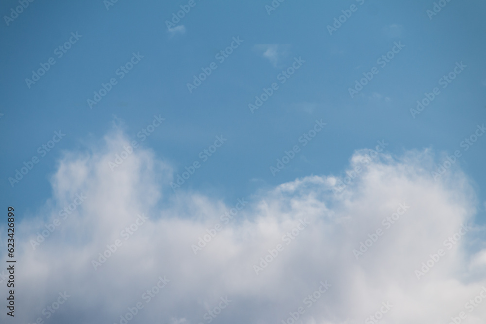 blue sky with clouds banner